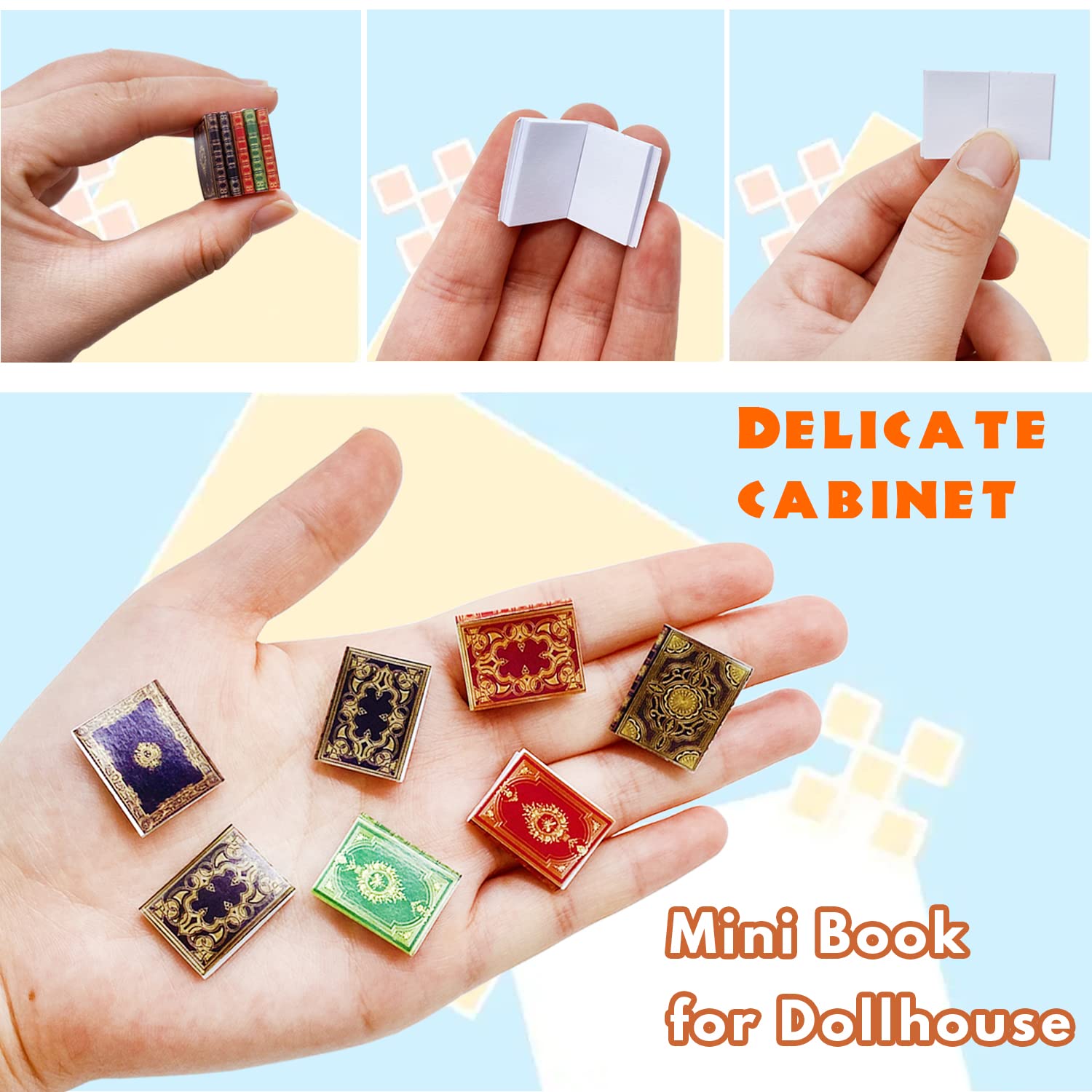 30 Pack 1:12 Scale Miniatures Dollhouse Books,Assorted Timeless Miniatures Books,Mini Books Dollhouse Decoration,Dollhouse Accessories Toy Supplies
