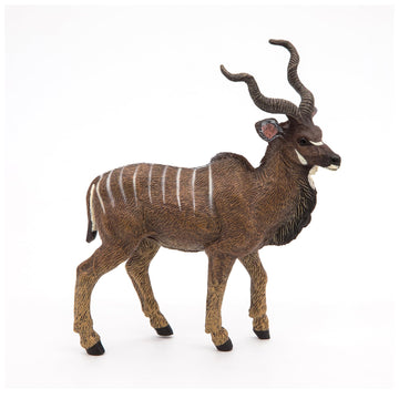 Papo Standing Great Kudu Toy Figure, Brown