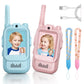 Kids Video Walkie Talkies, 2 Pack Long Range Walkie-Talkie for Kids, Rechargeable Video Call Toys for Indoor, Camping, Hiking, Travel, Christmas