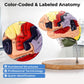 Avarstic Human Brain Model, 2X Life Size Brain Anatomy Model, 4-Part Magnetic Detachable Brain Model with 131 Laser-Engraved Brain Structure Labels