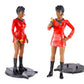 Paramount Star Trek Collectible Figures Set - The Original Series Bundle with 4 Action Figures: Kirk, Spock, McCoy, and Uhura Plus Stickers | 7" Star