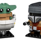 LEGO BrickHeadz Star Wars The Mandalorian & The Child 75317 'Baby Yoda' Building Toy, Collectible Model Figures Set, Gift Idea for Teens