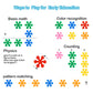 Chichalk Clip Connect 120 Piece Building Blocks | Diameter 1.26", STEM Building Toys Set Kindergarten Math Manipulatives for Kids Boys Girls