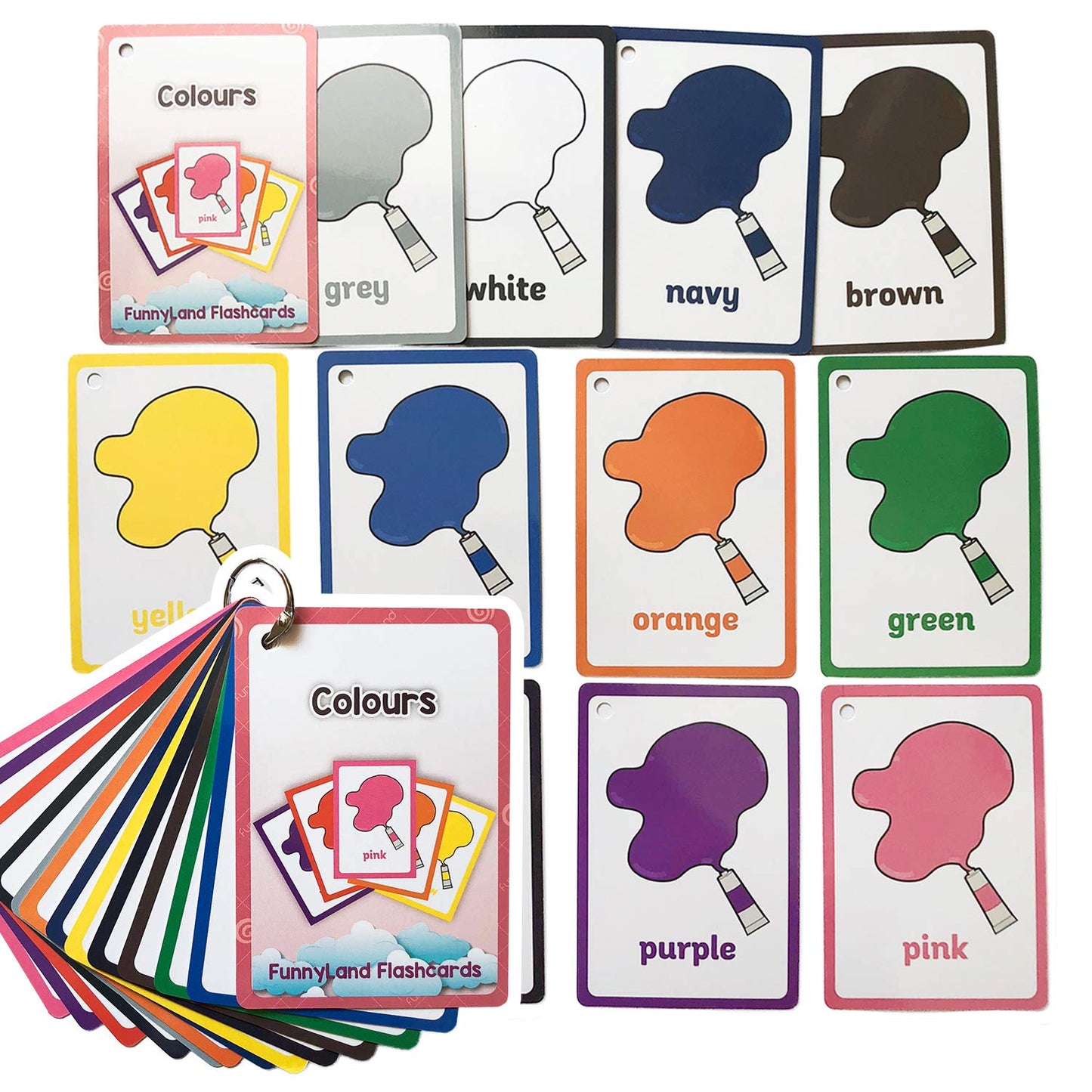 12PCS/Set Color Kids Gifts English Flash Cards Pocket Card Educational Learning Baby Toys for Children Pre-Kindergarten