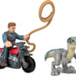 Fisher-Price Imaginext Jurassic World Dinosaur Toys Owen Grady & Blue Figure Playset for Preschool Pretend Play Ages 3+ Years