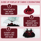 Evowatt Clothes for LA BUBU 17cm Doll (NO Doll), Outfit for LA BUBU, 2-Piece Little Witch Set (Hat & Dress) for LABUBU Dress Up, Costume Accessories