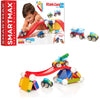 SmartMax Stunt Cars (Basic Stunt) STEM Magnetic Discovery Building Set with Moving Vehicles Featuring Safe, Extra-Strong, Oversized Building Pieces