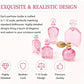 6Pcs Miniature Cosmetic Set - 1:12 Scale Realistic Perfume Bottles for Dollhouse Bathroom, Vanity, Beauty & Spa Theme, DIY Micro Scene, Collector