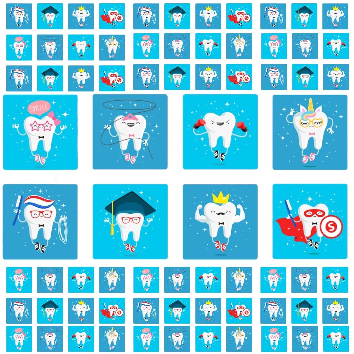 320PCS Dental Stickers for Kids, Lost Tooth & Brush Teeth Rewards