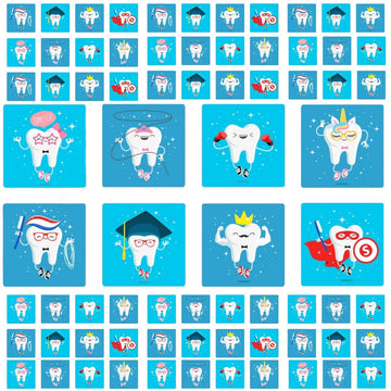 320PCS Dental Stickers for Kids, Lost Tooth & Brush Teeth Rewards