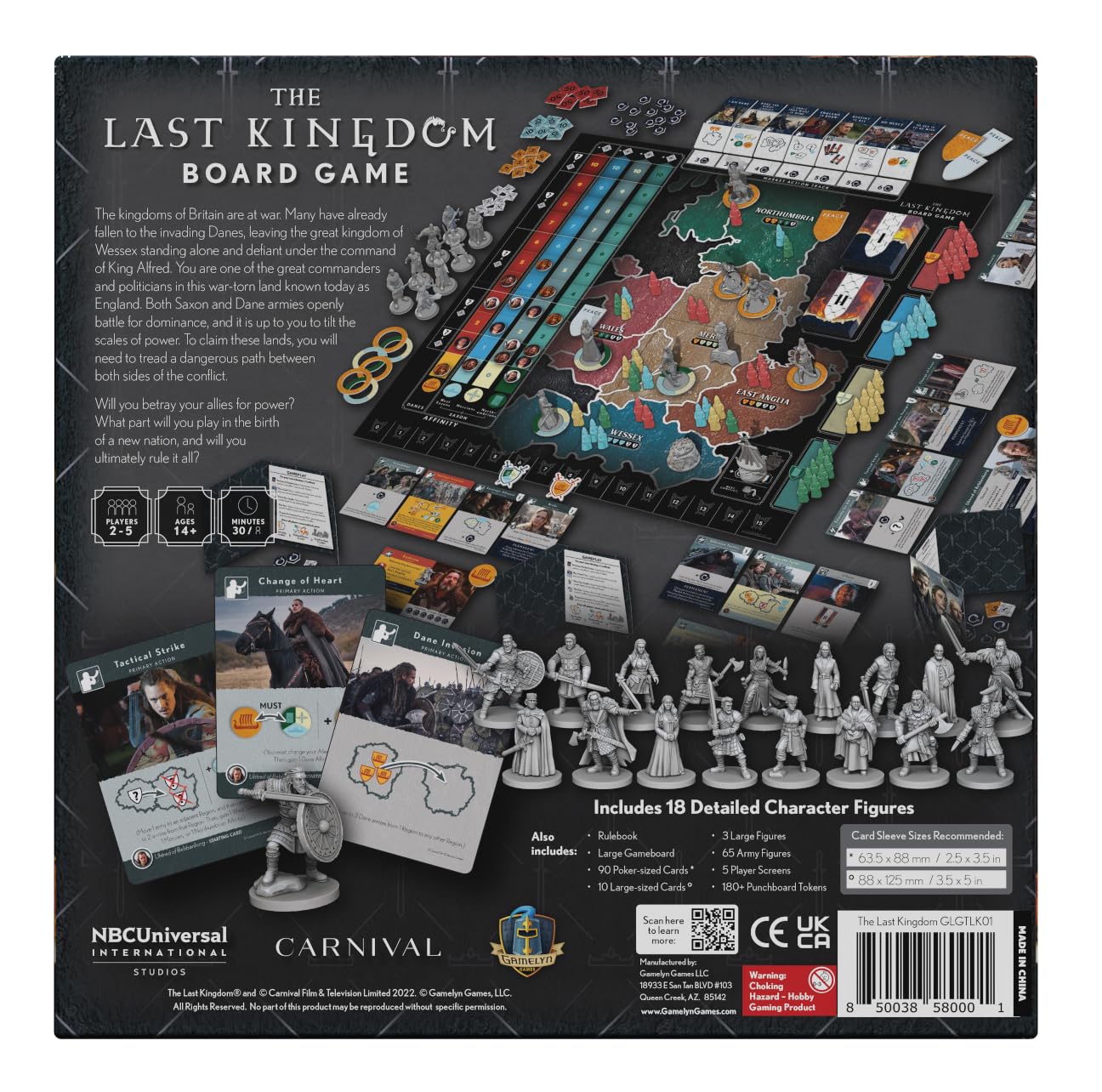 The Last Kingdom: Board Game - Hit Netflix Series Brought to Life | 2-5 Player Strategy Game with Miniatures