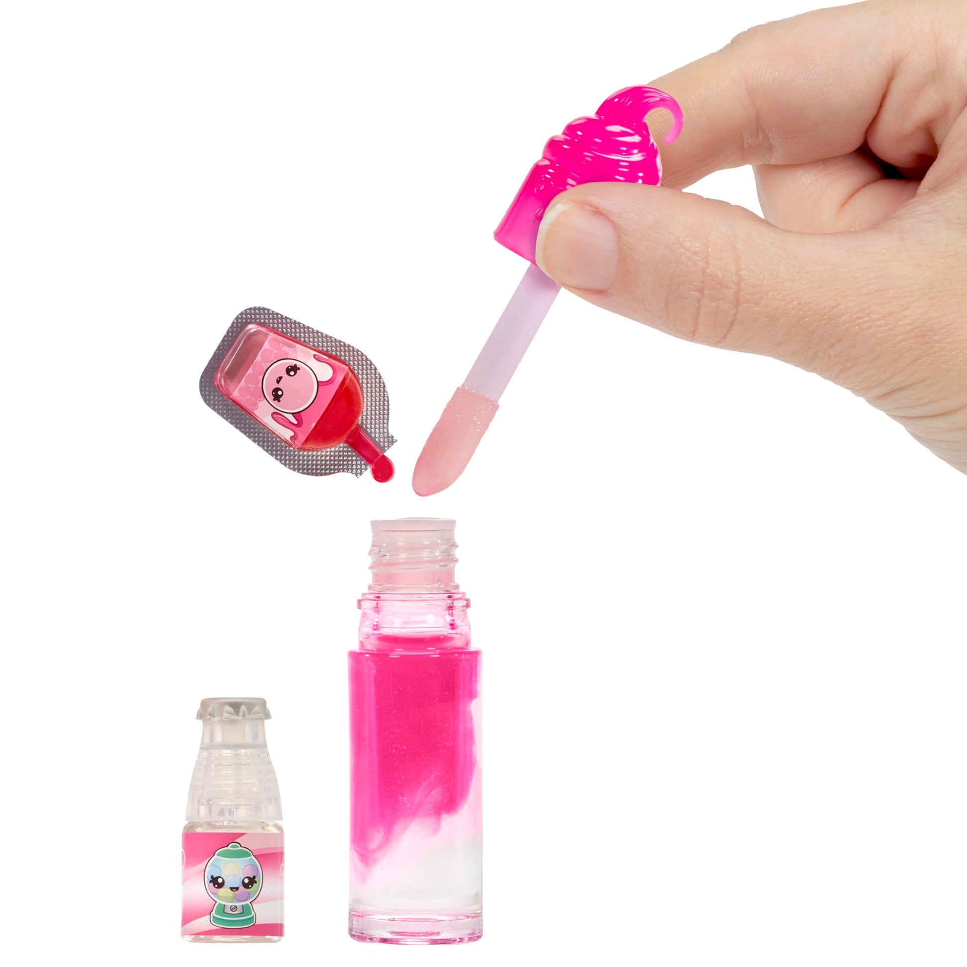 Yummiland Lipgloss Doll - Bianca Bubblegum - Scented Doll with DIY Gloss Kit - Suitable for Children 4 Years and Up