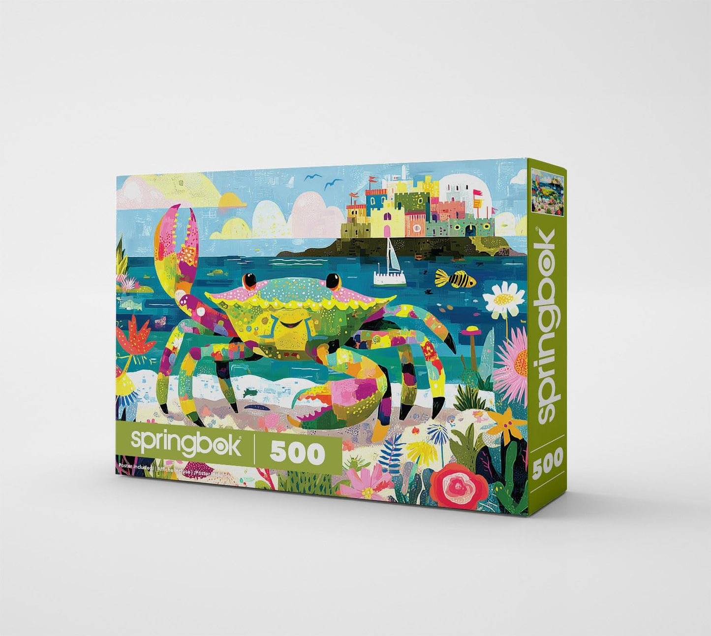Springbok Seaside Colorful Crab 500 Piece Jigsaw Puzzle for Adults