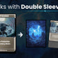 Realm Guard - 100ct Textured Matte TCG/MTG Card Art Sleeves (Blue/Black Graveyard)