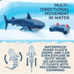 Terra by Battat - Remote Control Shark Toy for Bath & Pool Play - Electronic Great White Shark with Realistic Movement - Water Fun for Kids 6+ Years