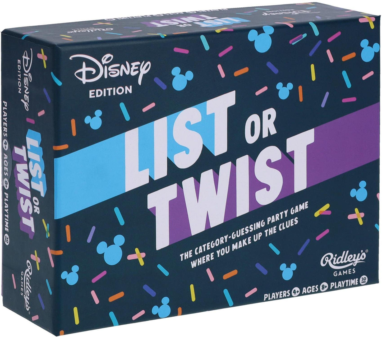 Ridley's Games: List or Twist -Disney Edition | The Category-Guessing Party Game Where You Make Up The Clues | Great for Disney Fans | Ages 8+, 4+