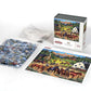 Boardwalk Sunrise Ranch 1000 Piece Jigsaw Puzzle Western Country Horse Puzzles with Premium Box, Gift for Adults and Family 19"x26"