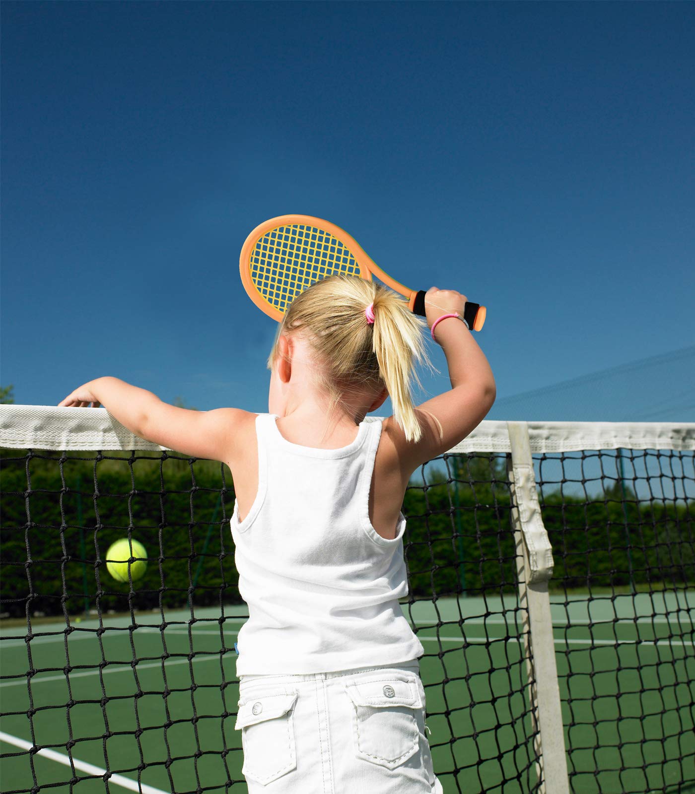 Crefotu Kids Tennis Set for Children Toddler Outdoor Indoor Sport Play