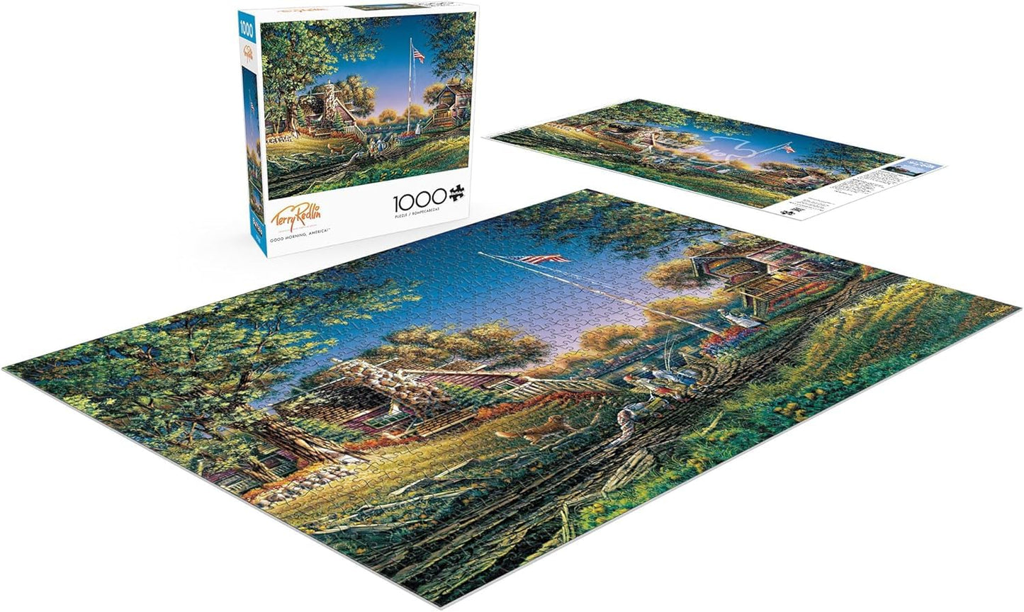 Buffalo Games - Terry Redlin - Good Morning, America! - 1000 Piece Jigsaw Puzzle for Adults -Challenging Puzzle Perfect for Game Nights - Finished