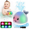 Toddler Whale Bath Toy Sprinkler - Water Pool Toys for Toddlers 1-3, Light Up Floating Baby Bath Toys, Birthday Gift for 1 2 3 4 5 Year Old Boys