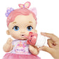 My Garden Baby Kitten Bebe and Pees Pink Ears Baby Doll Toy with Diaper, Bottle, Headband and Accessories, Gift +3 Years (Mattel HHL21)