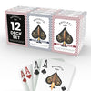 Regal Games [12 Decks] Rocket Jumbo Playing Cards - Contains 6 Red & 6 Blue Decks, 310 GSM Paper, 2.5" x 3.5" Plastic Coated Cards with Extra Large