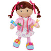 June Garden 15.5" Dressy Friends Daisy - Educational Stuffed Plush Doll for Kids and Toddlers 2 Years and Up - Montessori Buckle Soft Toy