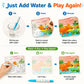 JuluTile 3 Pack Water Coloring Books for Toddlers 3-5, Mess-Free Reusable Water Reveal Activity Books with Pens, Travel Toys & Educational Learning