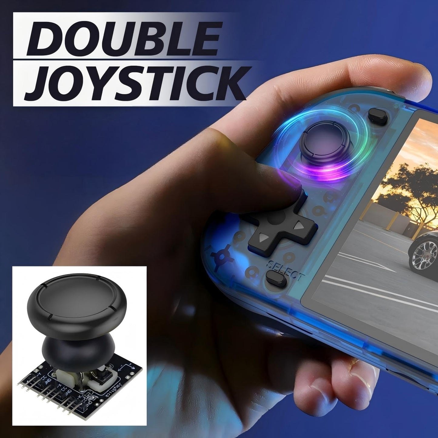 Ugtenversi R50s Handheld Game Console, Portable Retro Gaming Console ,5.1" IPS Screen , Linux System , Preloaded 15,000+ Games, 20+ Emulator,4200mAh
