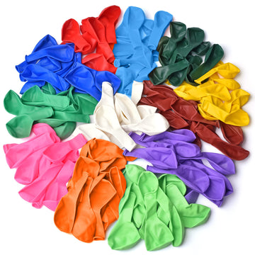 Thickened balloons, 120 PCS Balloons Assorted Colors, Latex Balloons for Kid's Birthday Party, Exquisite Rainbow Balloon, 12 Inches 12 Kinds