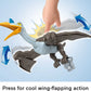 Fisher-Price Imaginext Jurassic World Dinosaur Toy Soaring Quetzal Figure Set for Pretend Play Preschool Kids Ages 3+ Years