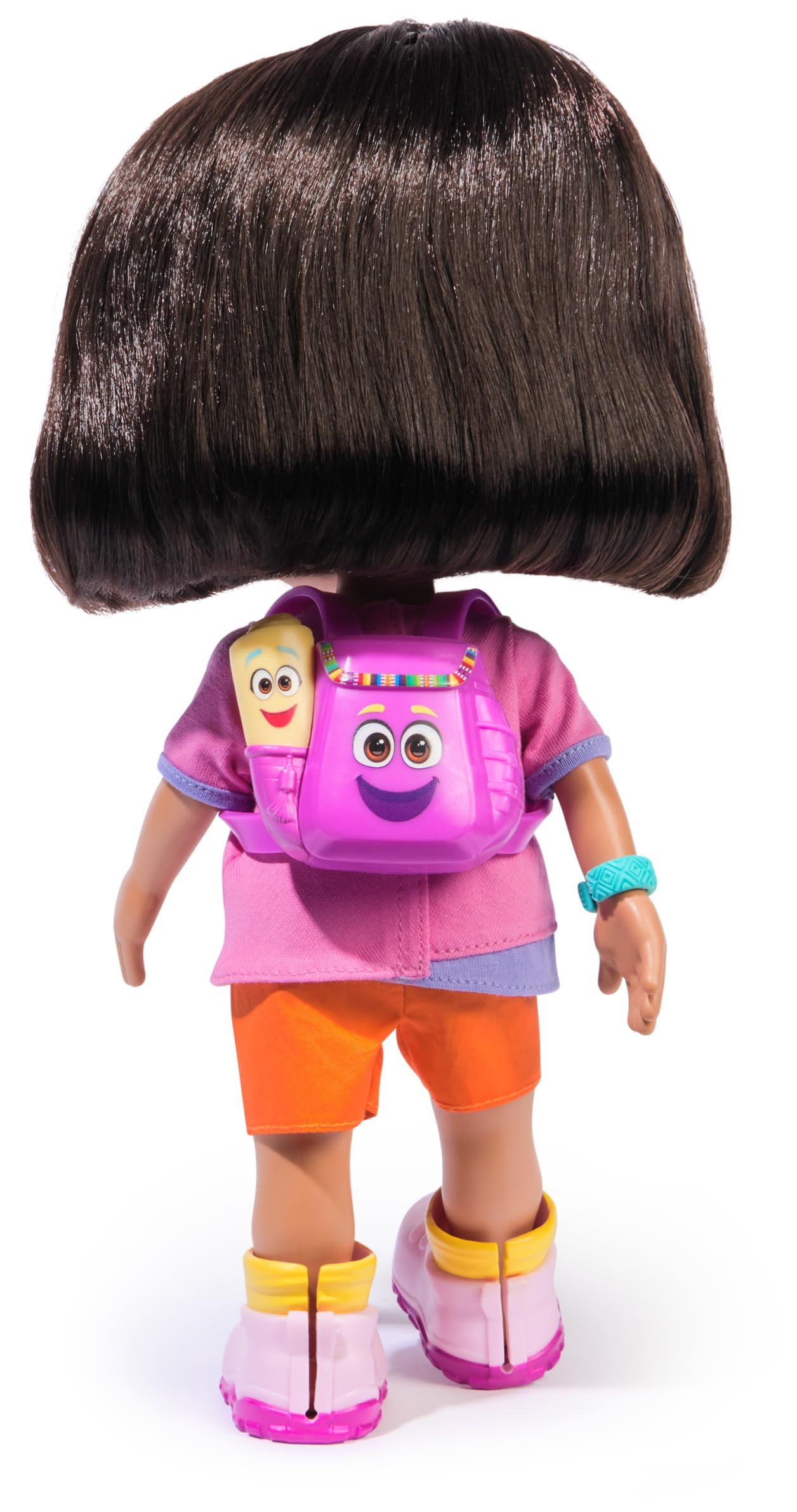 Dora Sing mit Mir Doll 35 cm for the Popular TV Series with 2 Songs and 25+ Phrases and Sounds Version in German/English and Italian/English for