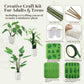 iLAND Crafts for Teens Girls Adult Women DIY Miniature Plants Craft Kits for Beginners Crafting Kits for Teens 14-16 Girls Mini Décor 1/12 Scale
