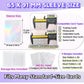 Kevvnza 200 Pcs Holographic Card Sleeves 65x91mm, Clear Kpop Photocard Sleeves, Laser Flashing Trading Card Protectors for Photo Cards, TCG, Sports