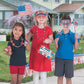 Fun Express Patriotic Foam Glasses Craft Kit - 12 Pack DIY Sunglasses Decorating Kit for Kids | 4th of July Party Favors & USA Party Supplies | Red