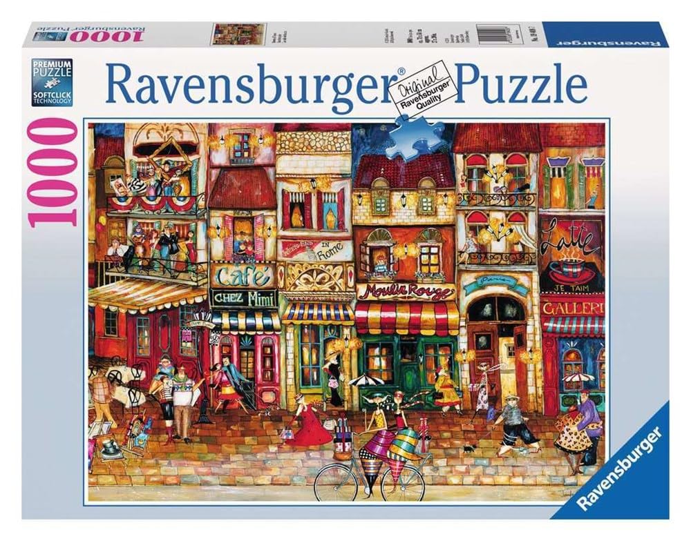 Ravensburger Streets of France 1000 Piece Jigsaw Puzzle for Adults - Every Piece is Unique, Softclick Technology Means Pieces Fit Together Perfectly
