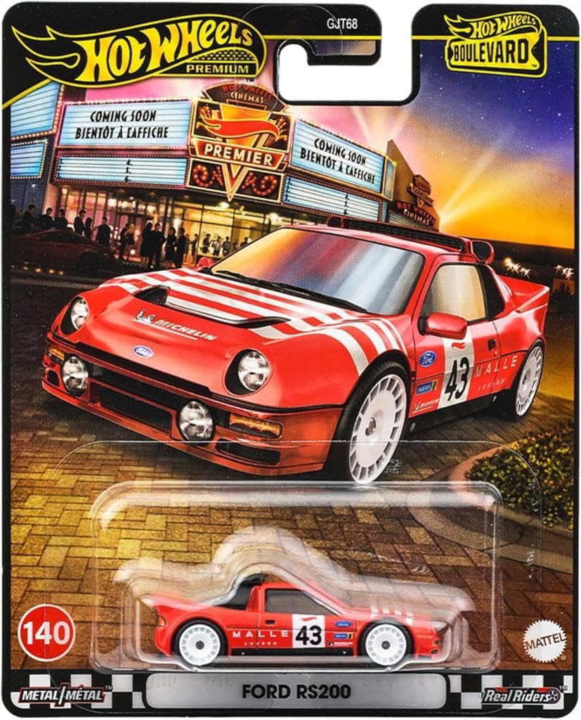 Hot Wheels JBL29 Boulevard Ford RS200 Ride On Toy Mini Car Ages 3+ Red