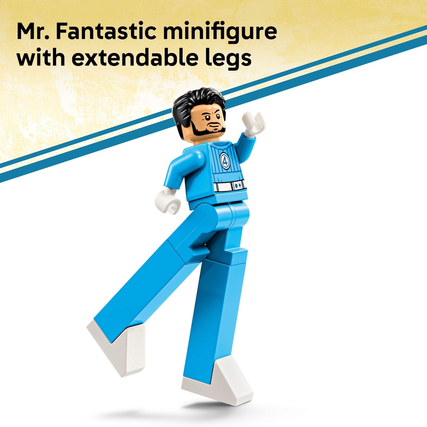 LEGO Marvel Fantastic Four vs. Galactus Construction Figure - Super Hero Building Toy - 4 Minifigures, Including The Thing, Invisible Woman and Human