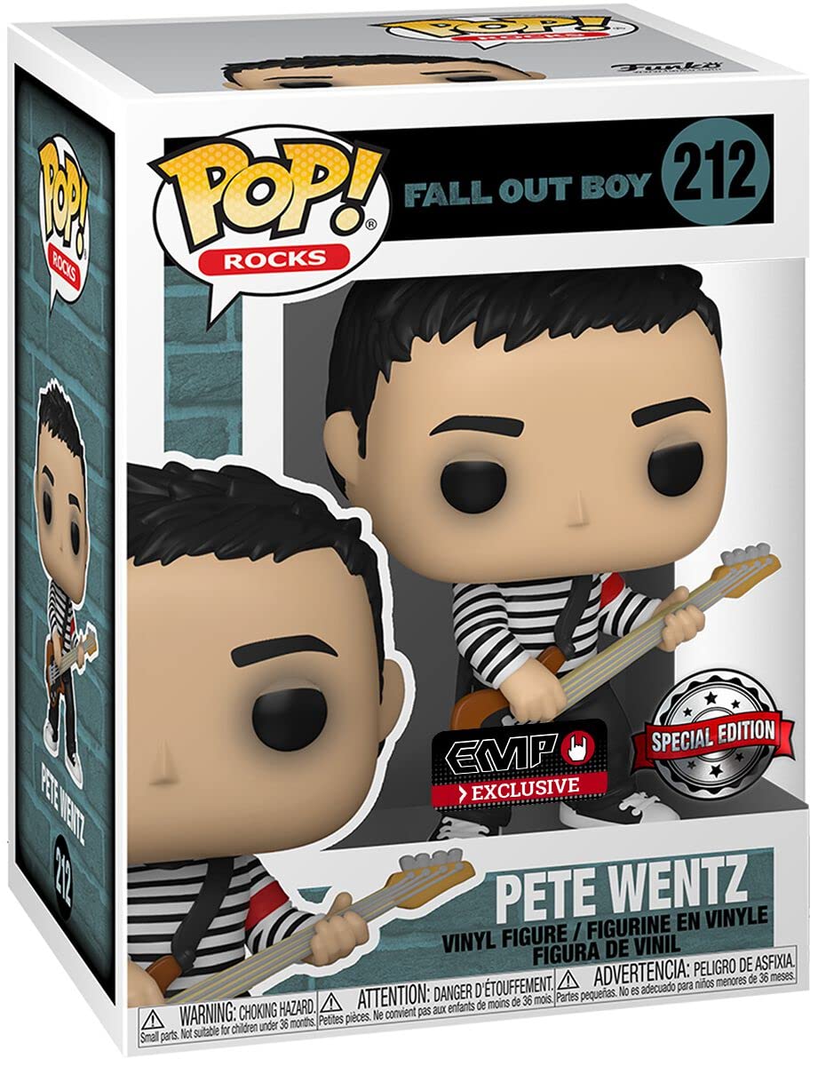 Funko Fall Out Boy Pop! Rocks Pete Wentz Vinyl Figure Hot Topic Exclusive Multi None