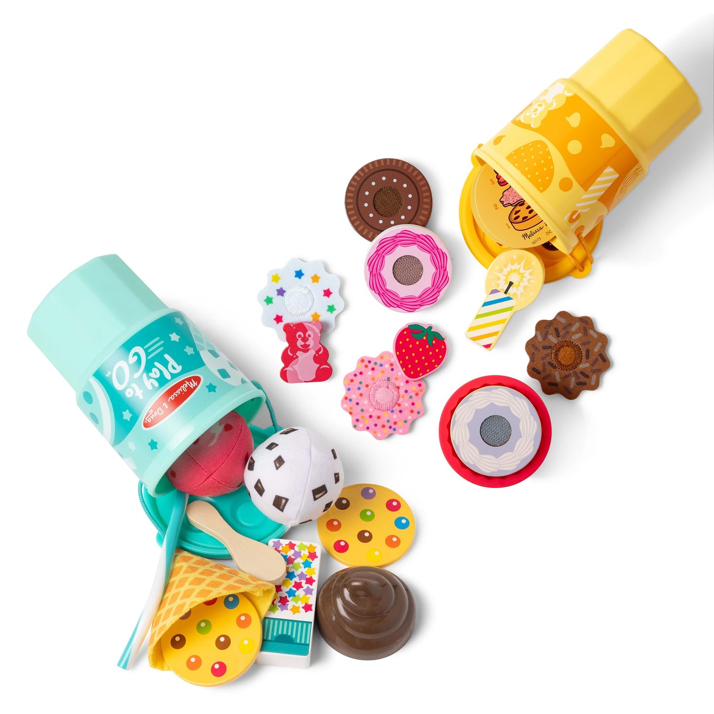 Melissa & Doug Play to Go Food Cups 2-Pack Toy Bundle