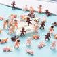 JUXINGDAZYF 180 Pieces Mini Plastic Babies 1 Inch Baby Doll for Baby Shower Party Favors, Ice Cube Game, Party Decorations, Baby Bathing and Crafting