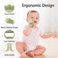 2 Pack Baby Teether Toy, BPA Free Silicone Mitten Glove Teether for Sucking Needs, Baby Teething Toys 0-3-6-12 Months, Hand Pacifier Chew Toys