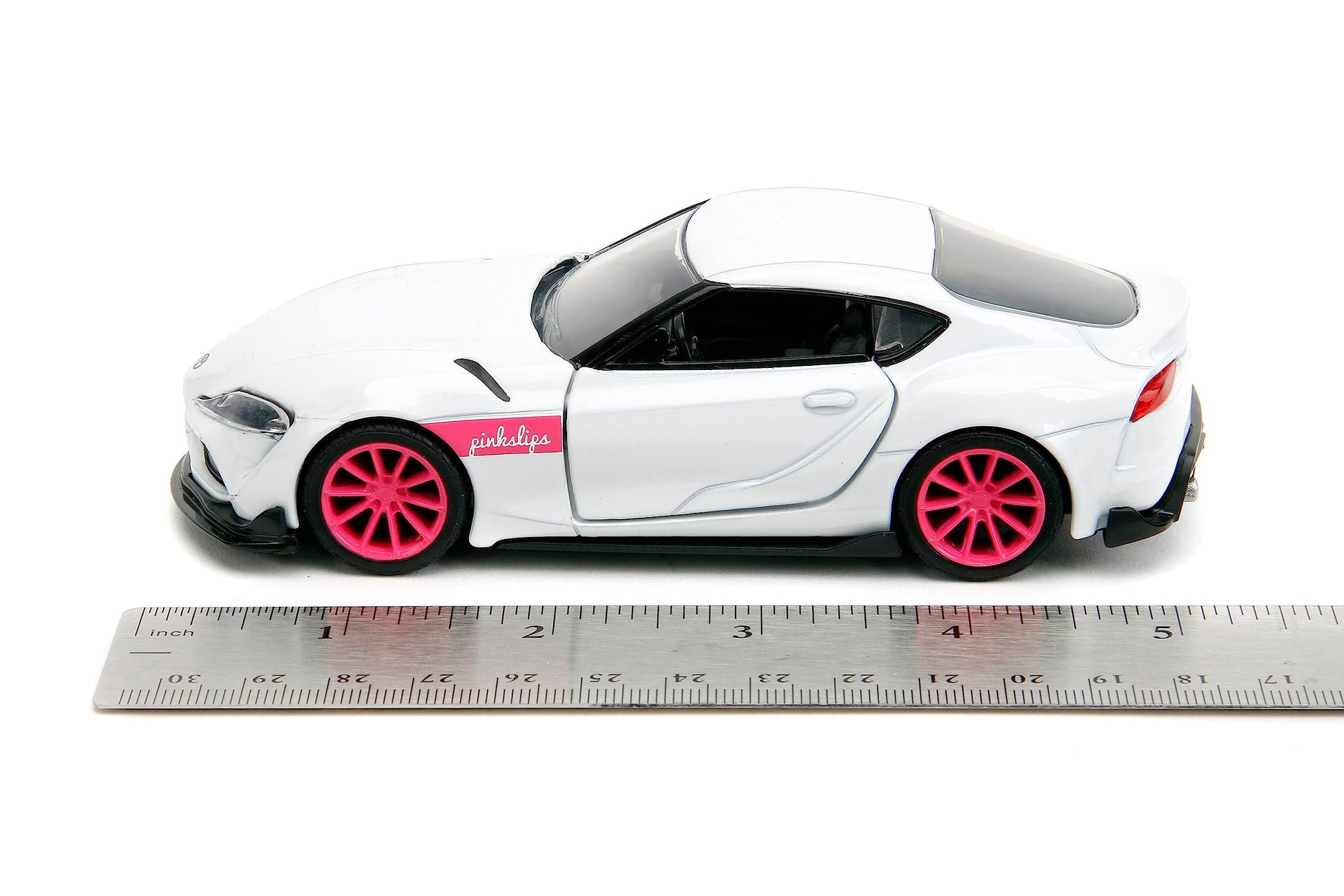 Jada Pink Slips 1:32 W1 2020 GR Toyota Supra Die-Cast Car, Toys for Kids and Adults(White)