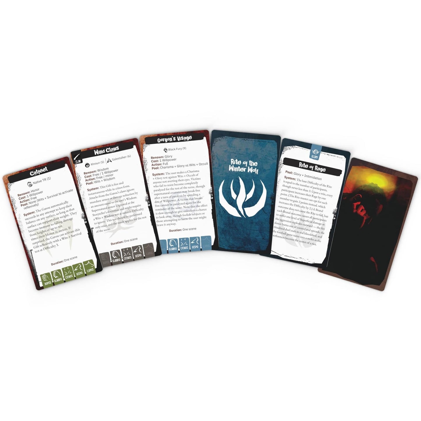 Renegade Game Studios Werewolf: The Apocalypse Gift & Rite Deck, Quick Reference Cards Expansion
