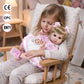 Aori Reborn Baby Dolls 22 Inch - Realistic Baby Doll for Kids 3+ Years - Lifelike Newborn Baby Girl with Pink Outfit - Handmade Cloth Body Reborn
