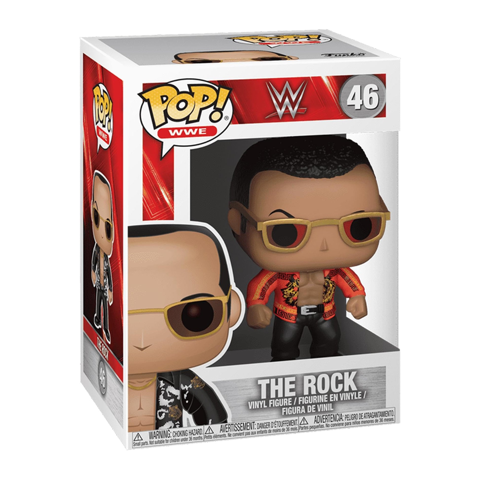 Funko POP! WWE: - The Rock Old School (Styles May Vary) Collectible Toy