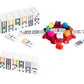 Continuum Games Family Traditions Mexican Train Dominoes Tin, Crystalline Dominoes