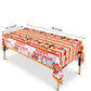 Lcoor 2 Pack Fire Truck Tablecloths, Firetruck Table Cover Plastic Disposable Party Supplies for Firefighting Theme Birthday Party Decorations