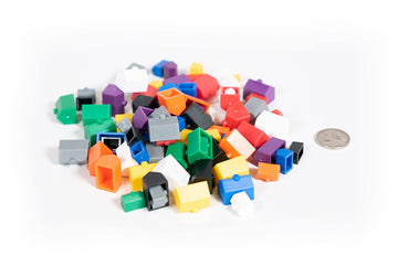 Plastic Hotels and Houses: 90 Red, Blue, Yellow, Green, Black, White…