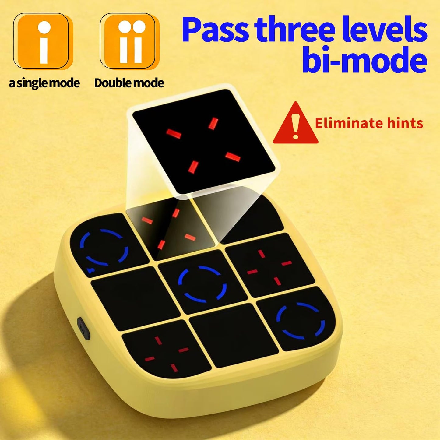 Museloong 4-in-1 Portable Electronic Tic-Tac-Toe Handheld Game, Puzzle Game for Children and Adults, Memory-Training Toy, Fun for Parent-Child Sharing